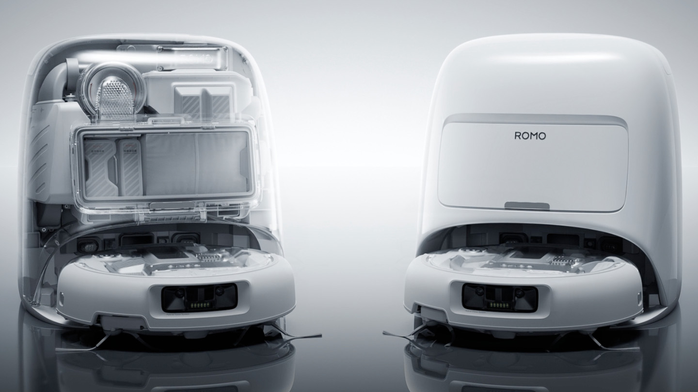 DJI Enters Robot Vacuum Market with Transparent, Drone-Inspired Romo Series