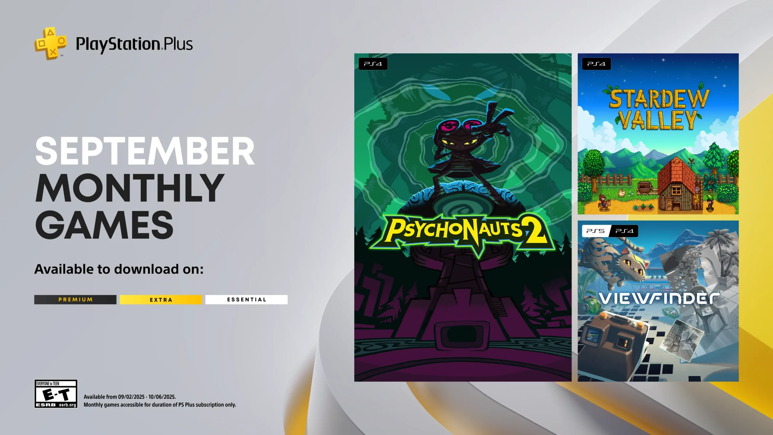 September’s PS Plus Games Now Live: Psychonauts 2, Stardew Valley & Viewfinder