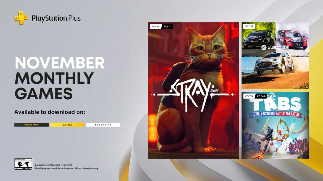 Indie Hit Stray Headlines PlayStation Plus Free Games Line-up for November