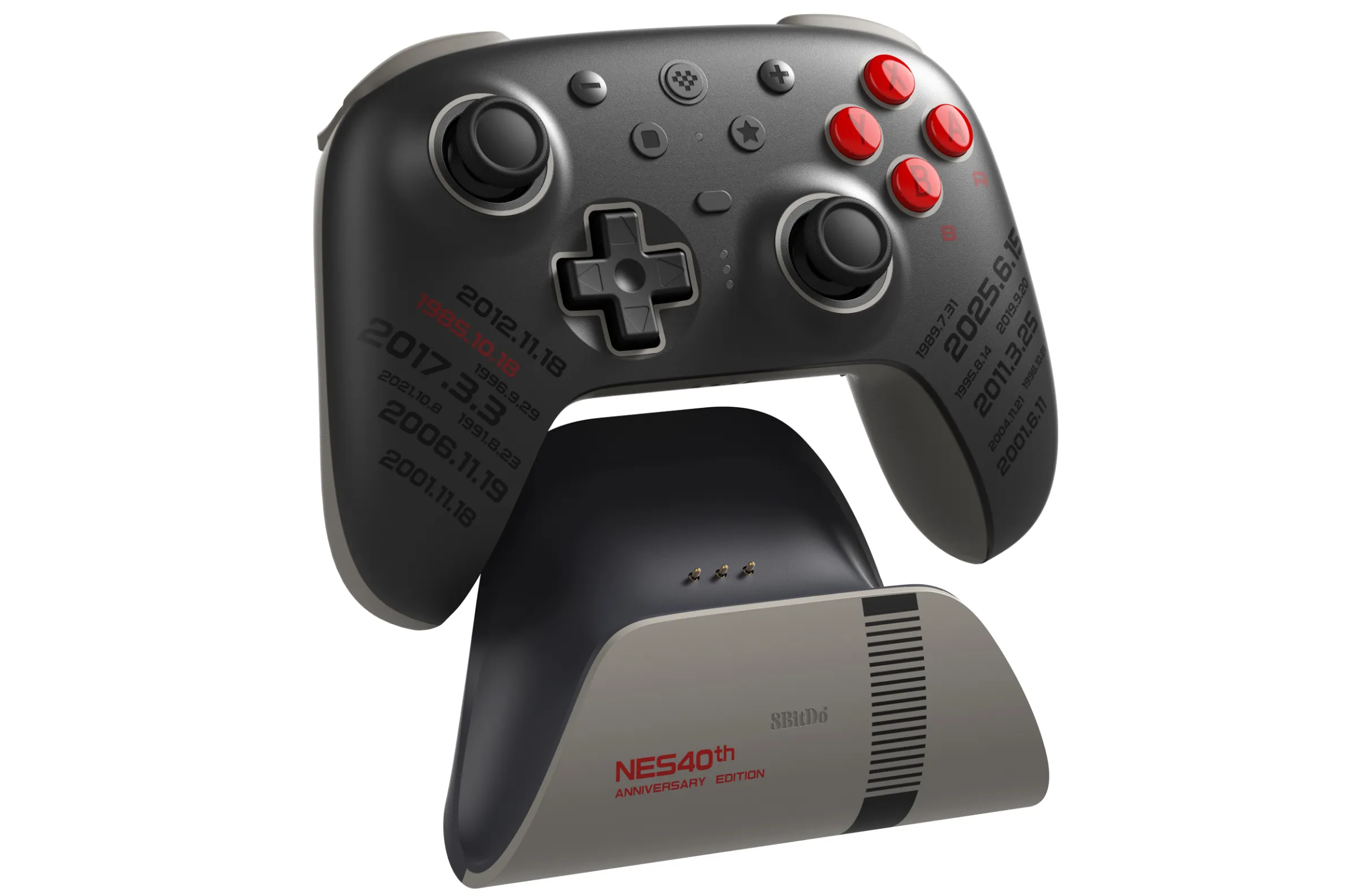 8BitDo Honors 40 Years of the NES with Retro-Themed Gear